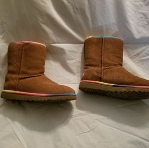 Ugg rainbow trim boots